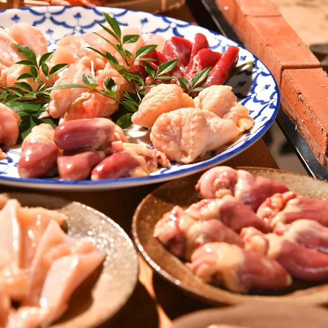  【12:00～19:00予約限定】季節の釜めしを味わう 熊の鳥焼 シンプルコース 全6品