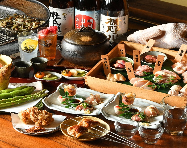 【歓送迎会◎】名古屋コーチン丸ごと贅沢に味わう一羽堪能コース〈全8品〉7000円(+2,000円で飲放)