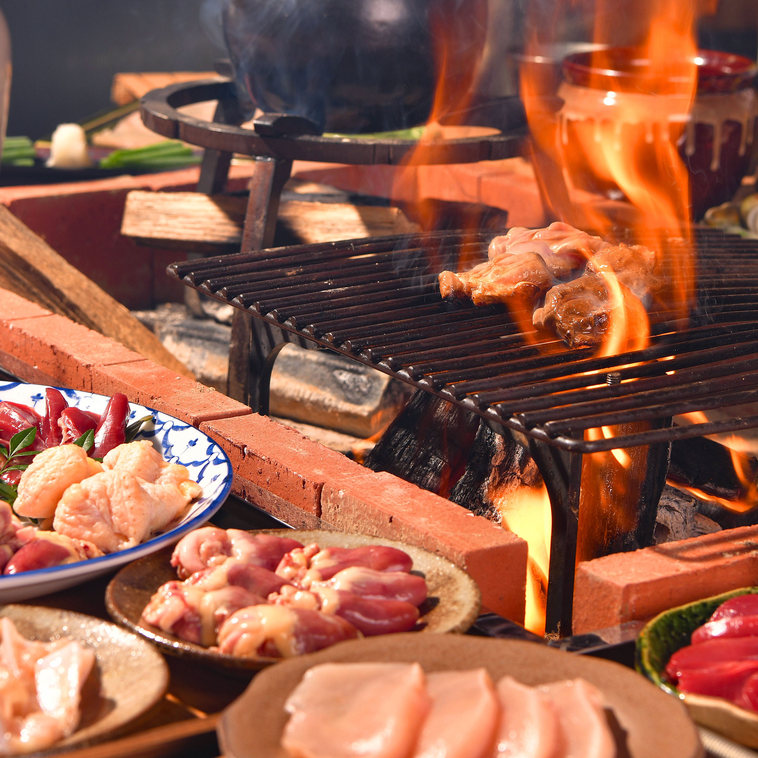 【名物】熊の鳥焼 堪能コース 全10品（＋2000円で飲み放題追加可）